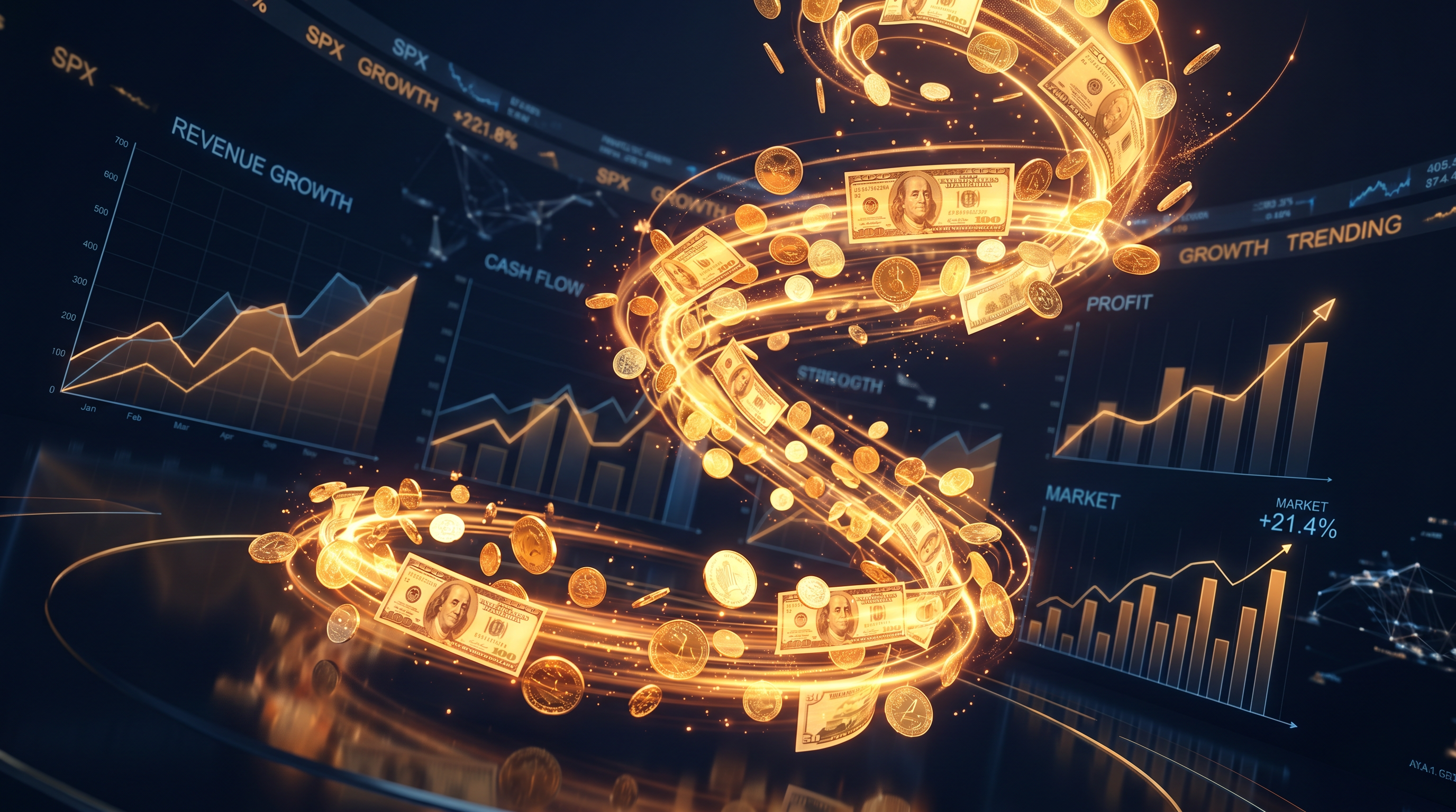 Cash Acceleration concept illustration
